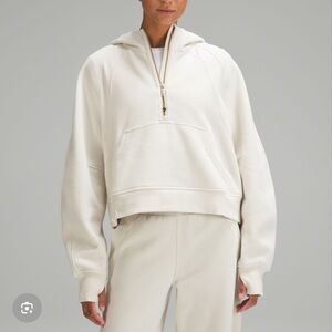 Lululemon Scuba Oversized Half Zip Hoodie *gold zip
